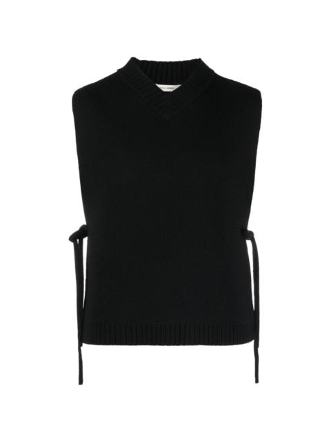 Craig Green lace-up fine-knit vest