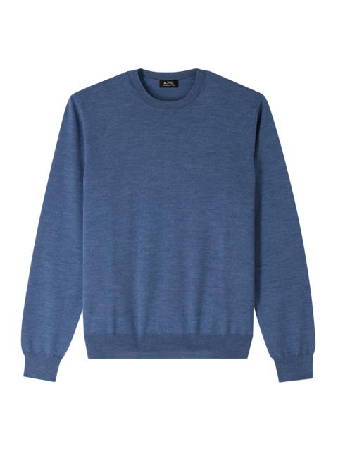 A.P.C. MATT LOGO SWEATER