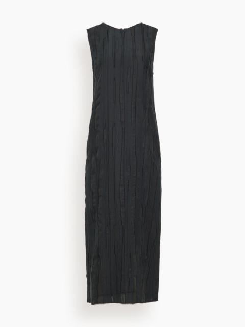Loulou de Saison Minga Fitted Midi Dress in Black