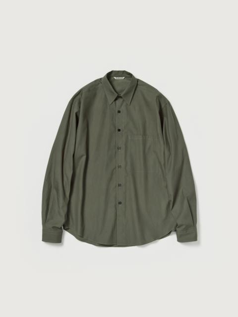 AURALEE WASHED FINX TWILL BIG SHIRT