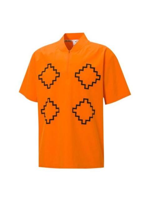 PUMA PUMA x Pronounce Graphic V Neck Short Sleeve T-Shirt 'Orange Black' 532153-29
