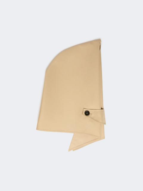 WEEKEND Max Mara Hat-foulard in water-repellent gabardine - BEIGE