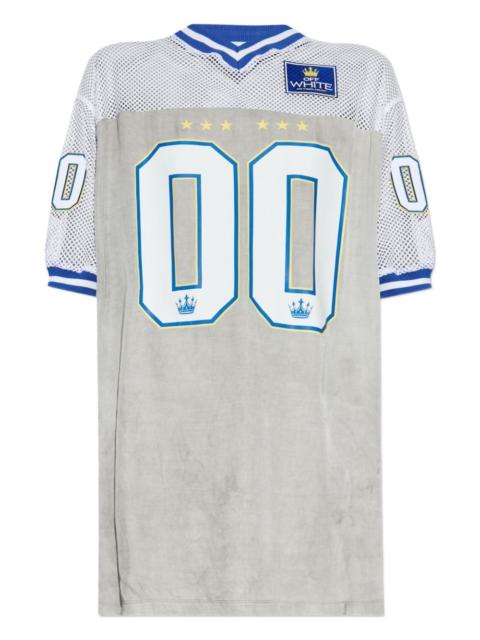 Off-White mesh-insert jersey dress