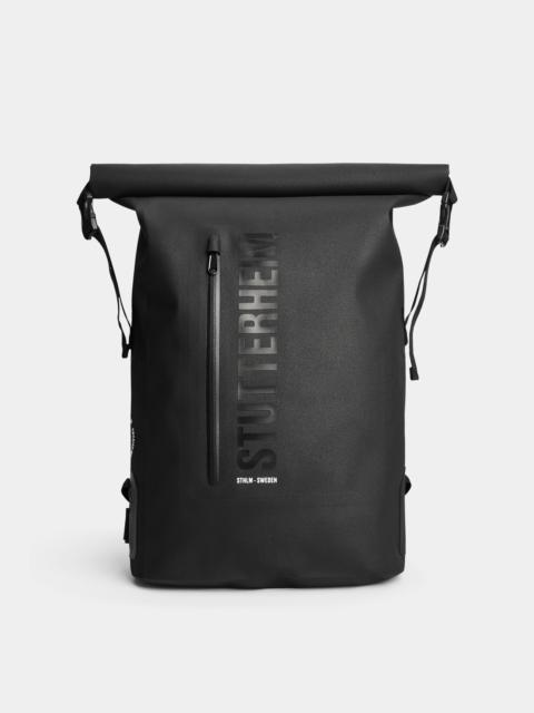 Stutterheim Rain Rolltop 25L Backpack Black