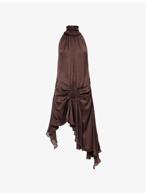 SIEDRÉS Toni Halterneck Low Back Woven Mini Dress