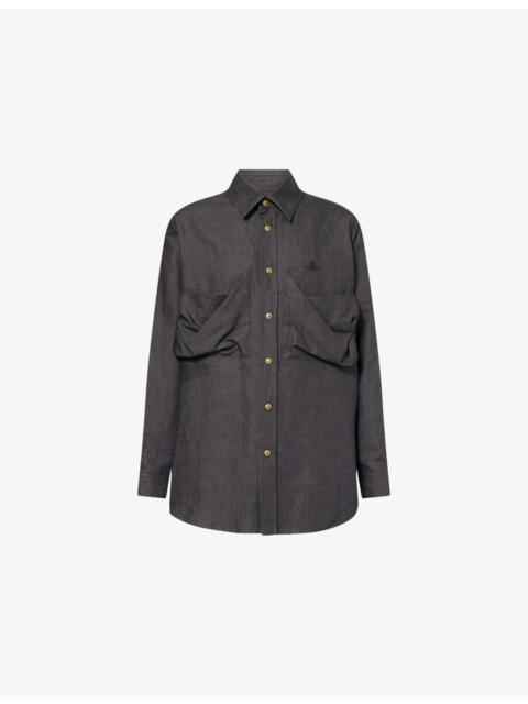 Vivienne Westwood Achilles Patch-Pocket Cotton and Linen-Blend Overshirt
