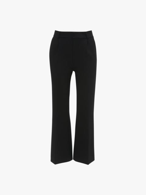 Cropped Kick Trouser In Black