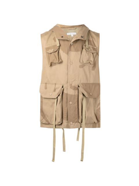 Engineered Garments Field animal-print gilet