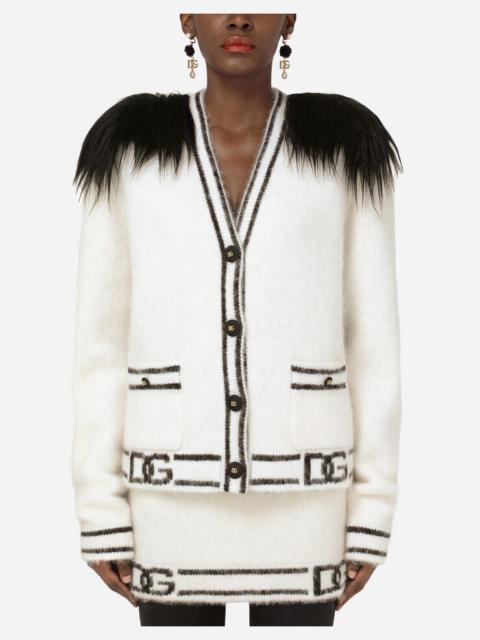 Dolce & Gabbana Cashmere and faux fur cardigan