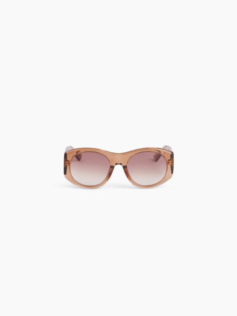 NINA RICCI Full Moon Round shiny transparent sunglasses