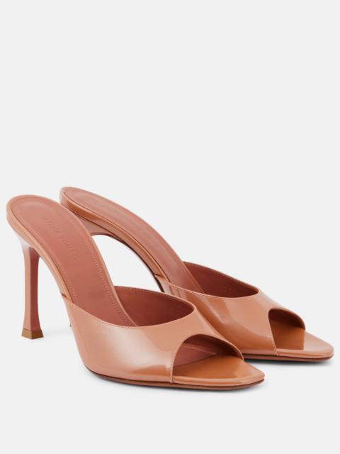 Amina Muaddi Alexa 95 patent leather mules