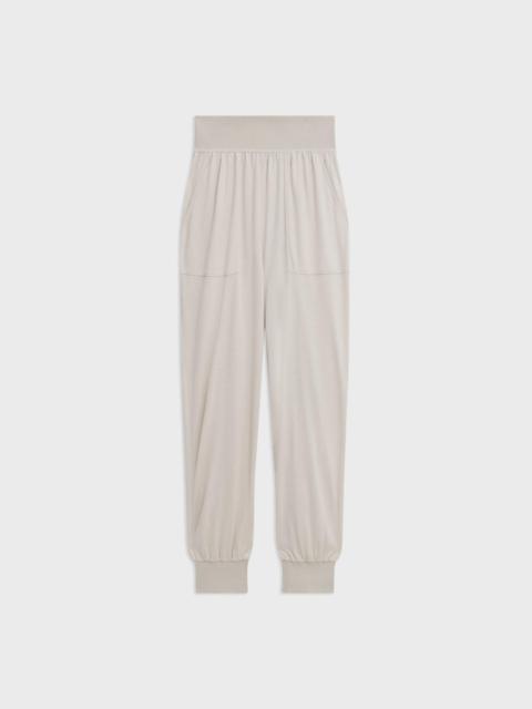 Theory Ribbed Cuff Jogger in Silk-Modal