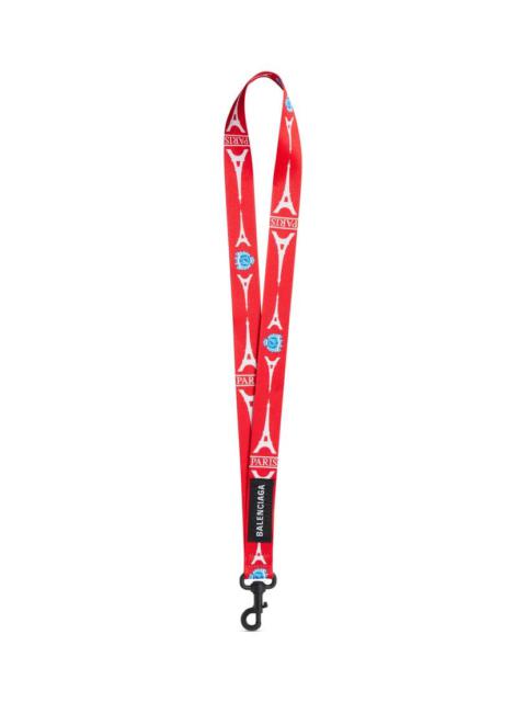 BALENCIAGA Lanyard Snap Hook in Red