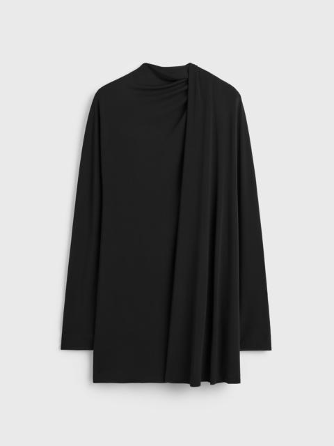 TOTEME Asymmetric scarf dress black