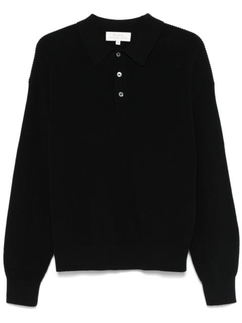 Studio Nicholson Blue Cotton Polo Sweater