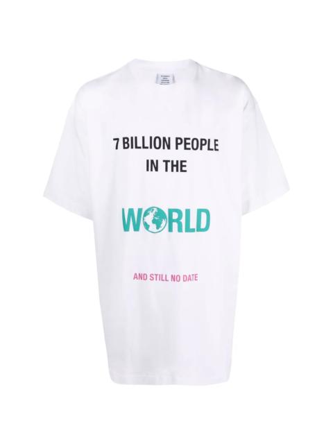 VETEMENTS 'Want To Date Me?' T-shirt