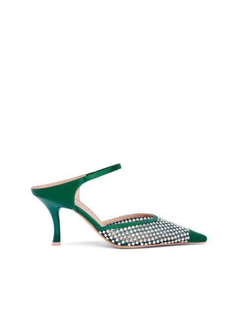 MALONE SOULIERS Vega 70mm crystal-embellished mules