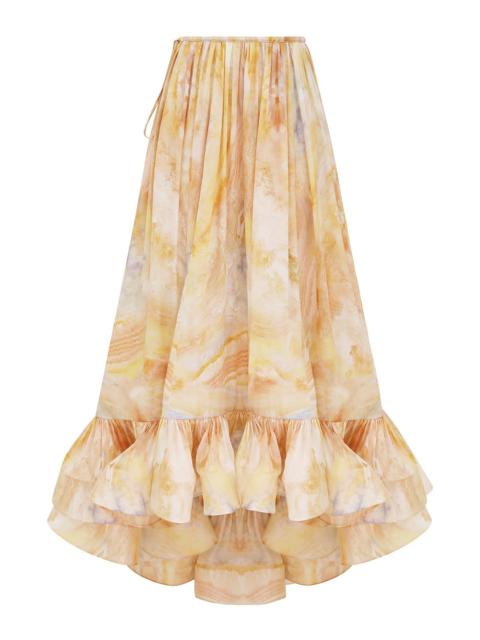 Zimmermann BALANCE FLOUNCE MAXI SKIRT