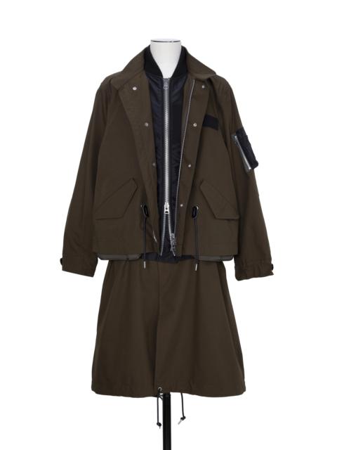 sacai Nylon Twill x Rip Stop Coat