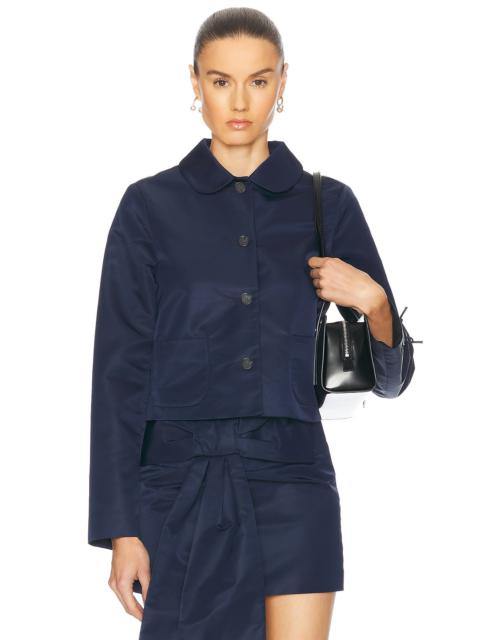 【関税込み】Sandy Liang ネイビー シェルジャケット SANDY LIANG Shelby Jacket | REVERSIBLE
