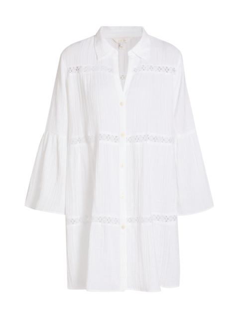 Lilly Pulitzer Women's Elspeth Tiered Cotton Cover-Up - White