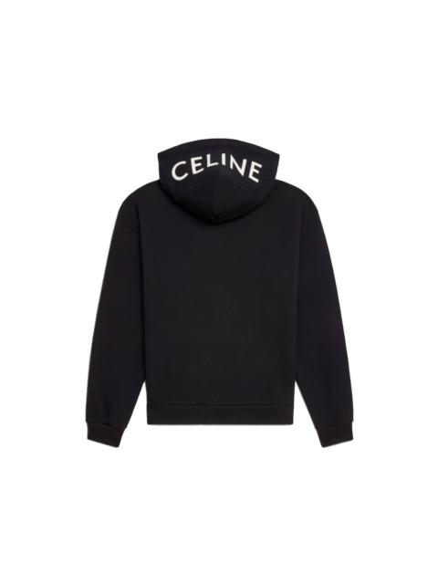 CELINE Celine Loose Sweatshirt In Cotton Fleece Black/White