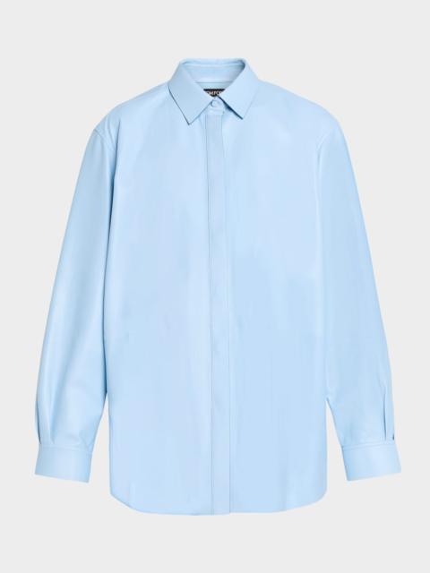 TOM FORD Leather Shirt Jacket