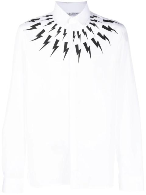 Neil Barrett Thunderbolt print shirt