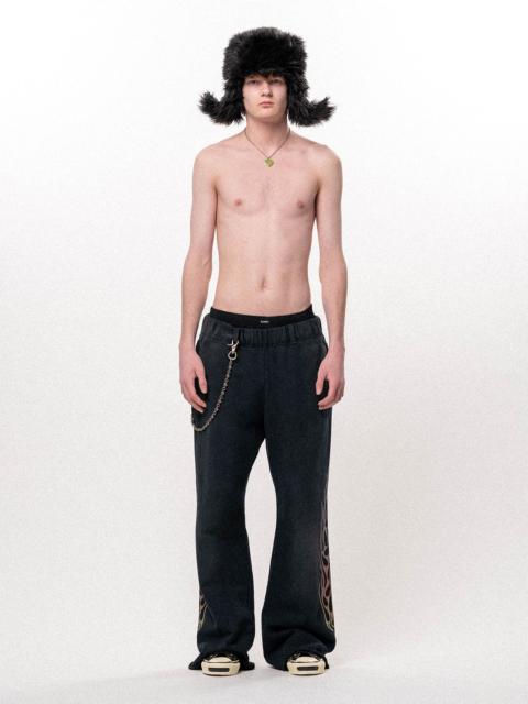KAMIYA "FLAME" Bootcut Sweat Pants
