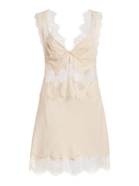 THIRD FORM Visions Lace Mini Dress ivory