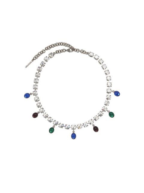Alessandra Rich CRYSTAL NECKLACE WITH PENDANTS