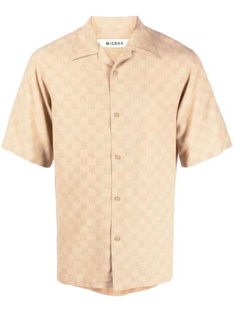 MISBHV monogram-print short-sleeve shirt