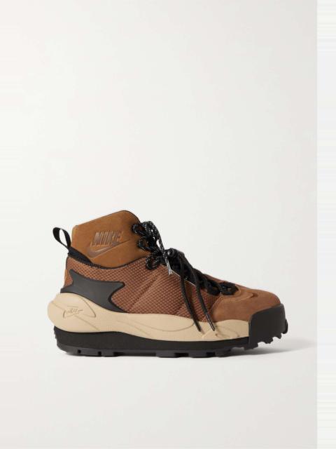 Nike + Sacai Magmascape SP suede-trimmed mesh sneakers