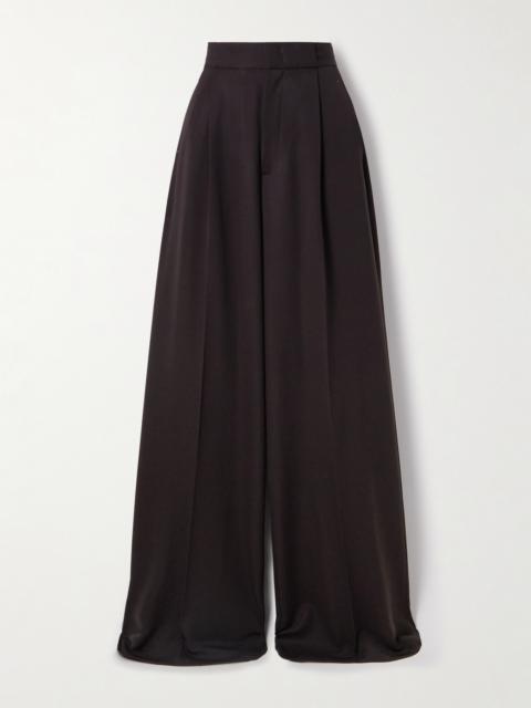 SA SU PHI Bogart Pleated Wool Wide-leg Pants