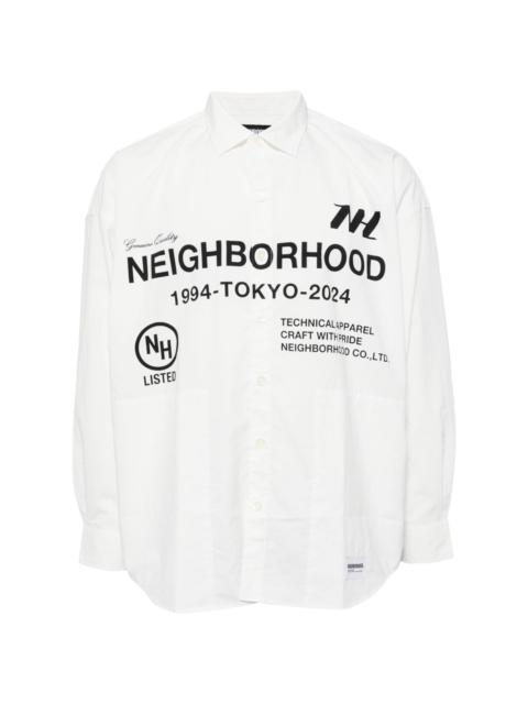 logo-print long-sleeve shirt