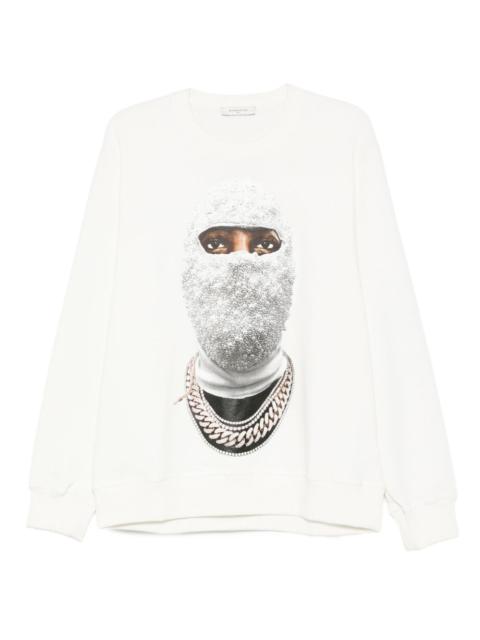 ih nom uh nit beaded-face sweatshirt