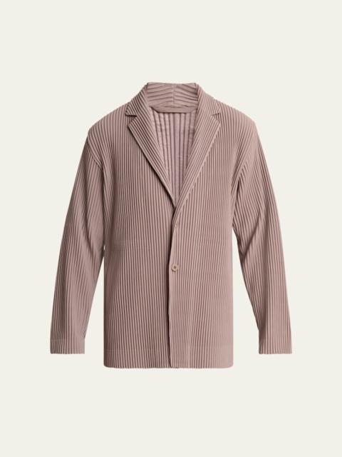 ISSEY MIYAKE Men's Pleated Single-Breasted Sport Coat