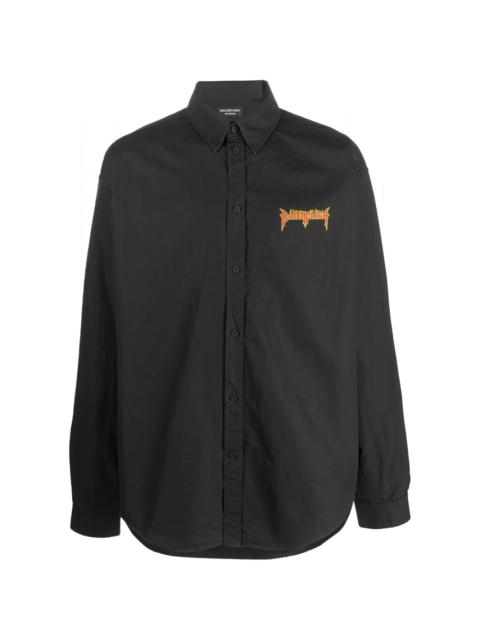 BALENCIAGA button-down logo shirt