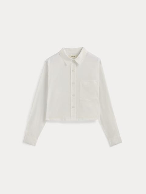 EVERLANE THE WAY-SHORT SHIRT IN SILKY COTTON