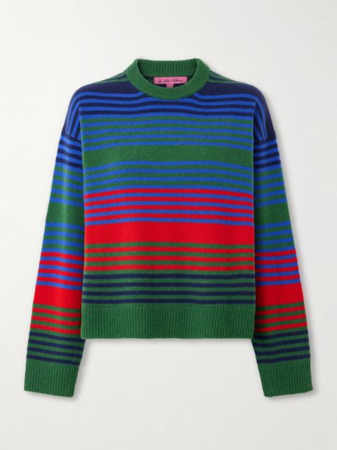 The Elder Statesman Dume Striped Cashmere Sweater