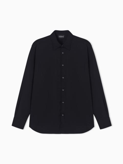 EMPORIO ARMANI STRETCH PIMA COTTON SHIRT