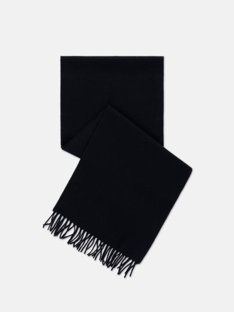 J. PRESS MADE-IN-ENGLAND SOLID BLACK CASHMERE MUFFLER