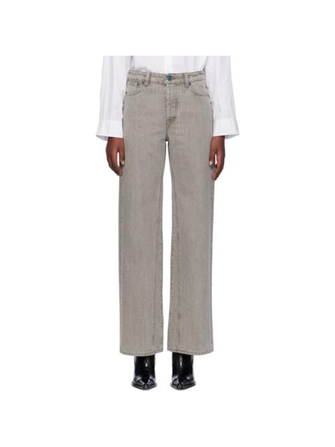 Our Legacy Gray Treble Cut Jeans