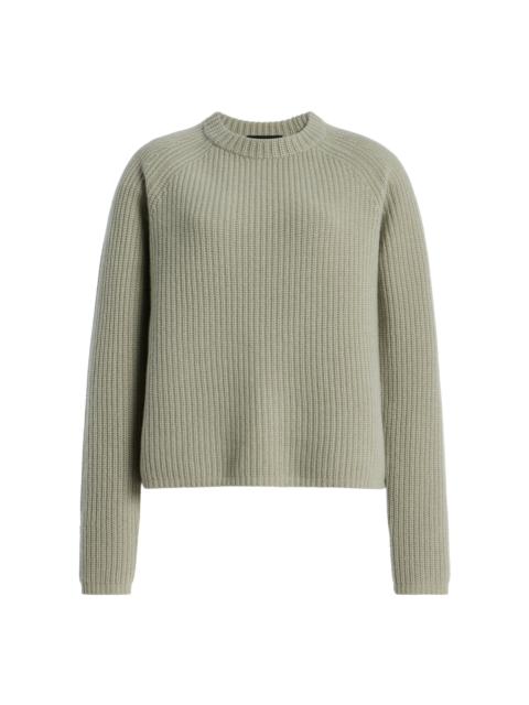 Jenni Kayne Cashmere Fisherman Sweater green