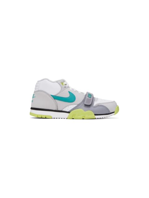 Nike Gray & White Air Trainer 1 Sneakers
