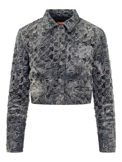 Diesel frayed denim jacket