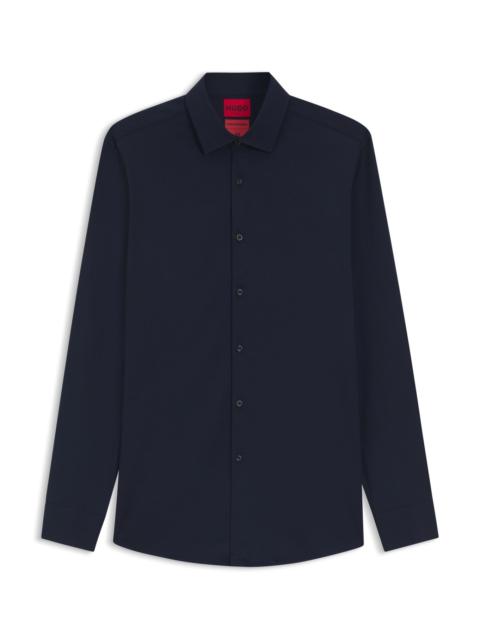 HUGO SLIM-FIT SHIRT IN STRETCH TWILL