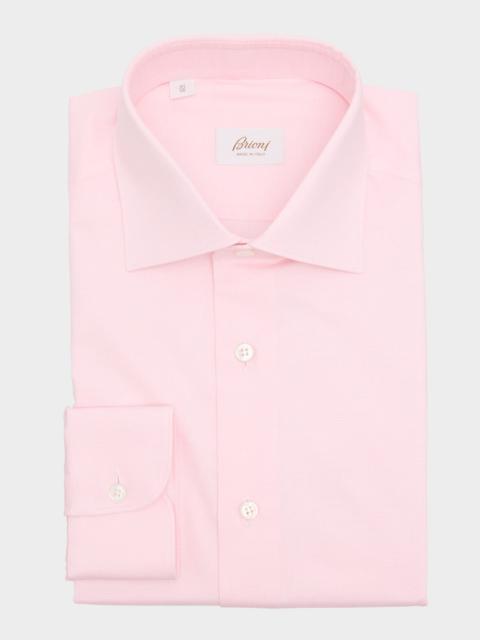 Brioni Men's Cotton Textured Dress Shirt