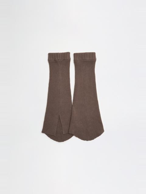 Our Legacy Knitted Gaiter Tender Bison Cotton Cash