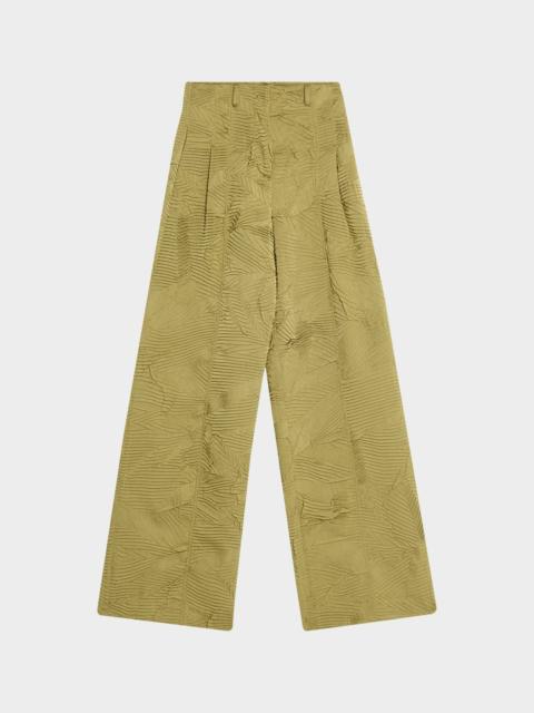 ULLA JOHNSON Carine High-Rise Crinkled Satin Pants